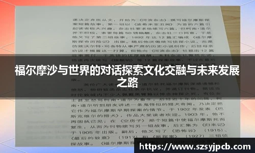 福尔摩沙与世界的对话探索文化交融与未来发展之路